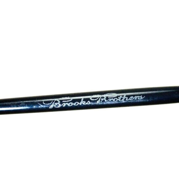 Brooks Brothers Frames Eyeglasses Oval Metal Black 3003 Hippie Y2K 43-18-130 - Picture 3 of 15